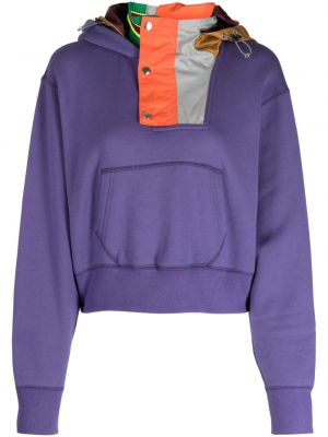 Bluza z kapturem bawełniana Kolor fioletowa