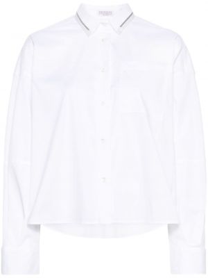 Marškiniai Brunello Cucinelli balta