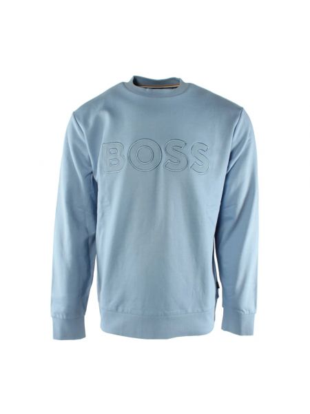 Bluza bawełniana Hugo Boss niebieska