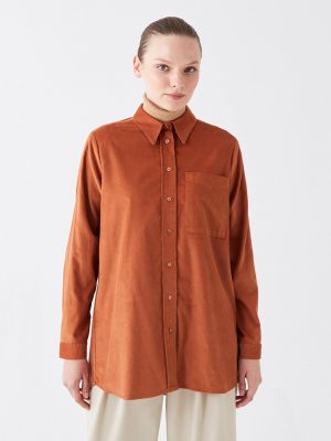 Рубашка с длинным рукавом Lcw Modest оранжевая