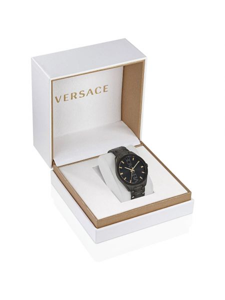 Relojes de acero inoxidable Versace negro