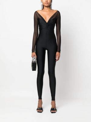 Figurbetonter overall mit v-ausschnitt Atu Body Couture schwarz