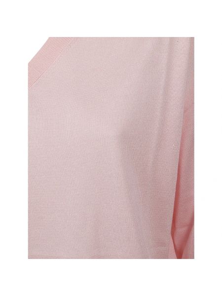 Top de seda de cachemir con estampado de cachemira Kangra rosa