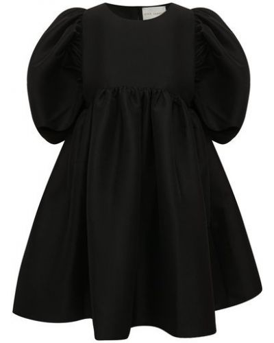 Шелковое платье babydoll Kika Vargas черное