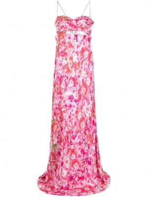 Βραδινό φόρεμα με σχέδιο Natasha Zinko ροζ