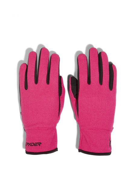 Różowe rękawiczki Spyder