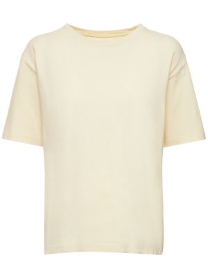 Bavlněné tričko s krátkými rukávy jersey Khaite