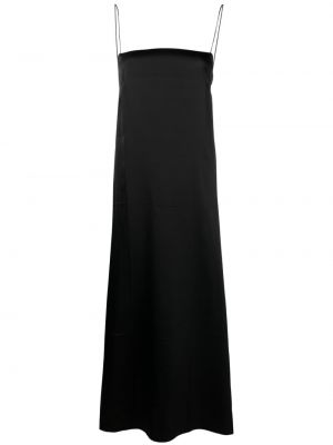Svilena haljina Khaite crna