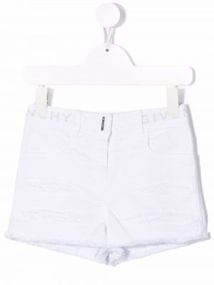 Shorts för tjejer Givenchy Kids vit