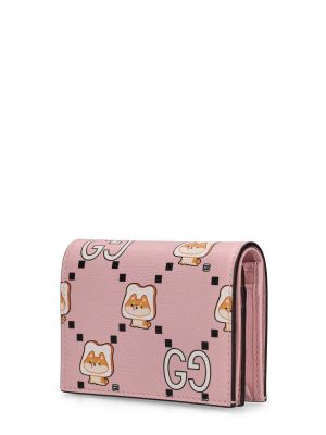 Állatmintás pénztárca nyomtatás Gucci rózsaszín