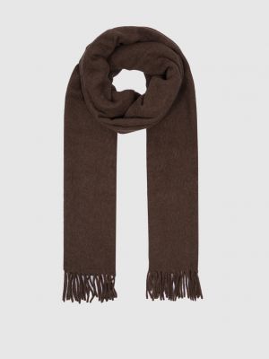 Шерстяной шарф Toteme коричневый