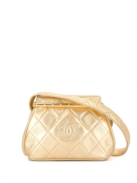 Kabelka Chanel Pre-owned zlatá