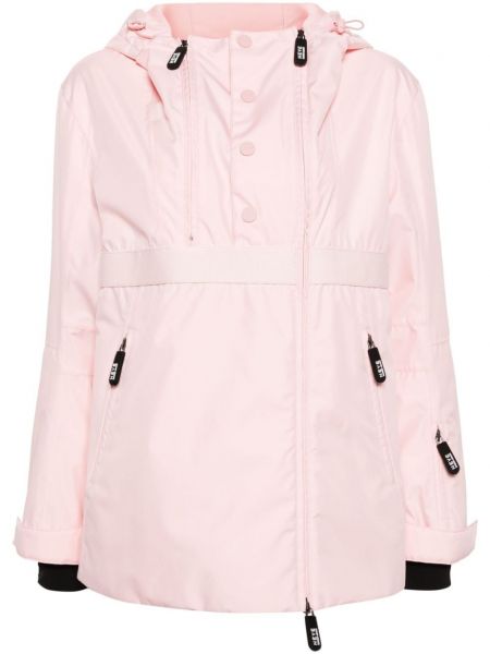 Péřová bunda s kapucí Giorgio Armani Pre-owned růžová