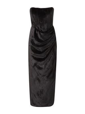 Μίντι φόρεμα Bardot μαύρο