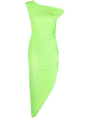 Асиметрична миди рокля Norma Kamali зелено