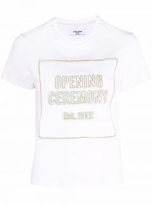 T-shirt z printem Opening Ceremony, biały