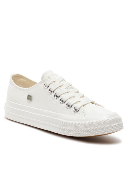 Scarpe in tela con motivo a stelle Big Star Shoes bianco