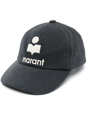 Șapcă cu broderie din bumbac Isabel Marant