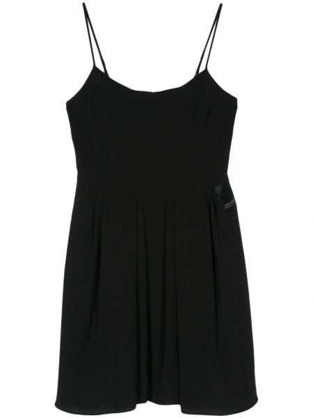 Мини рокля от креп Armani Exchange черно