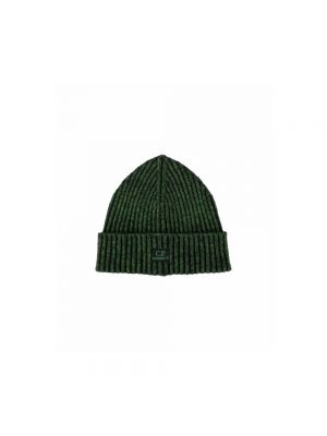 Dzianinowa czapka polarowa C.p. Company zielona