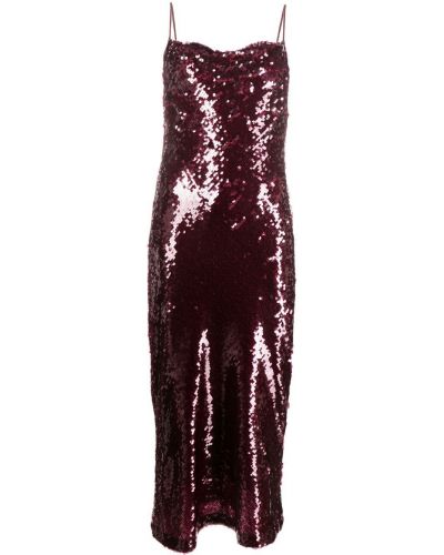 Коктейлна рокля Vince виолетово