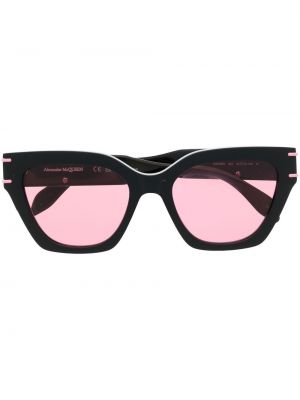 Occhiali da sole con stampa Alexander Mcqueen Eyewear nero