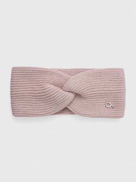 Różowa czapka z daszkiem Calvin Klein
