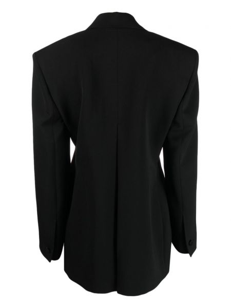 Woll blazer mit plisseefalten Givenchy schwarz