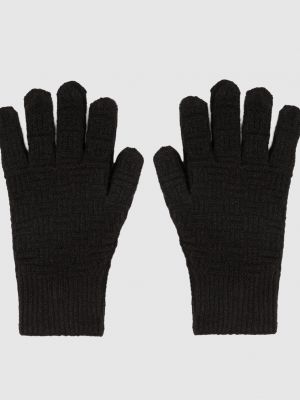 Шерстяные перчатки Bottega Veneta черные