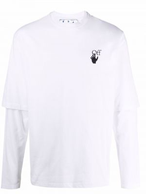 Trykt t-skjorte Off-white hvit