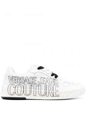 Sneakerși din piele Versace Jeans Couture
