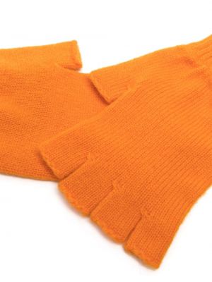 Rękawiczki Pringle Of Scotland pomarańczowe