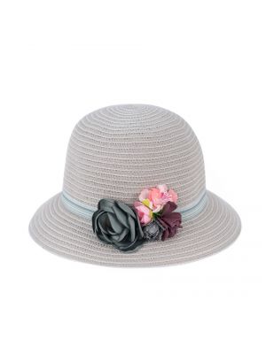 Kvetinový klobúk Art Of Polo sivá
