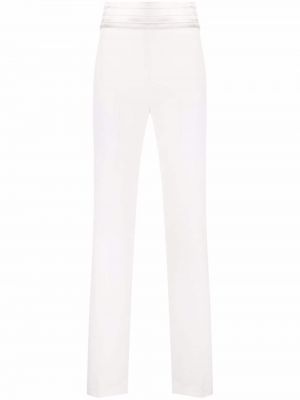 Pantalones de cintura alta Manuel Ritz blanco