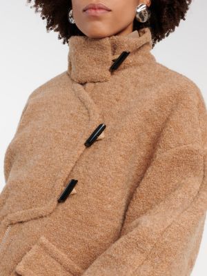 Cappotto di lana Ganni marrone
