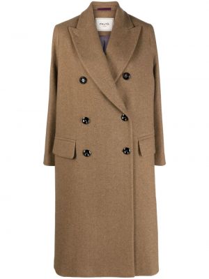 Płaszcz wełniany Palto brązowy