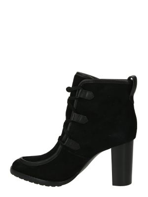 Μπότες με κορδόνια Lauren Ralph Lauren μαύρο