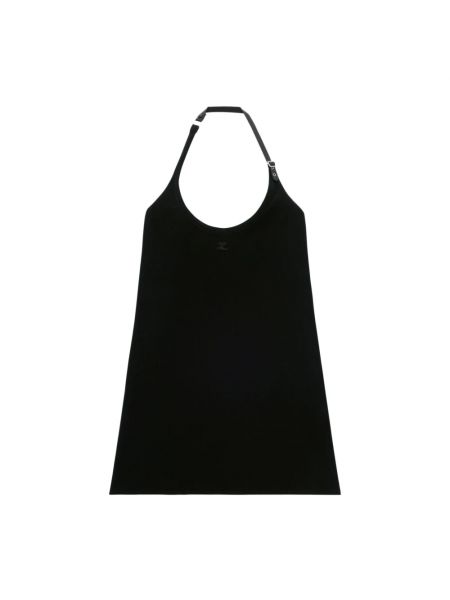Czarna sukienka mini Courreges