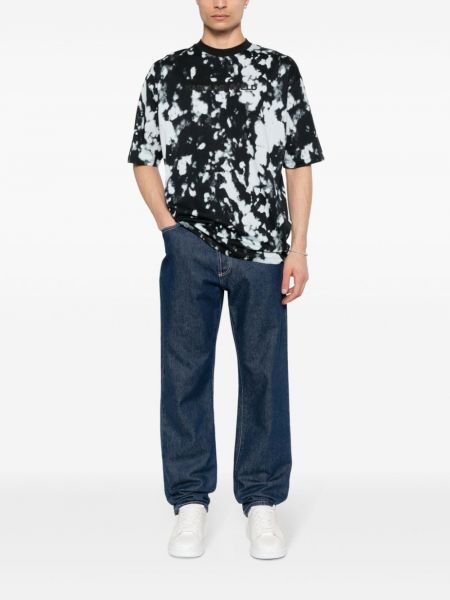 Kokvilnas t-krekls Karl Lagerfeld zils