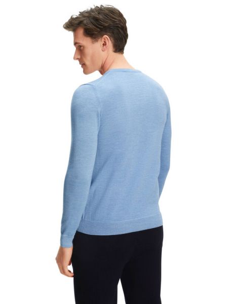 Шерстяной свитер Falke синий