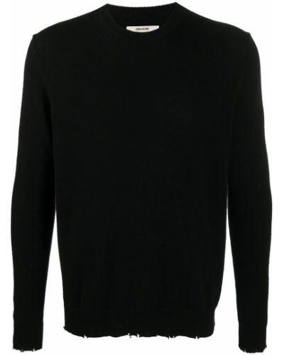 Jersey manga larga de tela jersey Zadig&voltaire negro