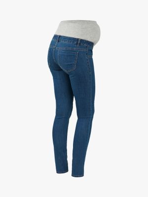Приталенные джинсы Mama.licious синие