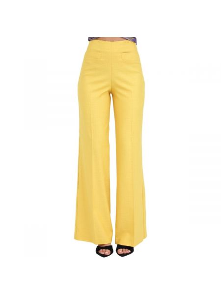 Spodnie z kieszeniami Simona Corsellini żółte