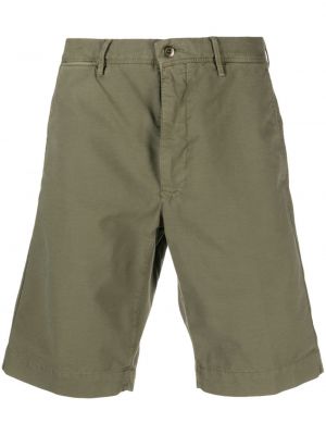 Pamučne bermuda kratke hlače Incotex zelena