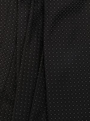 Hedvábná kravata s výšivkou Givenchy černá