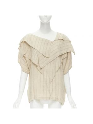 Top Issey Miyake Pre-owned beżowy
