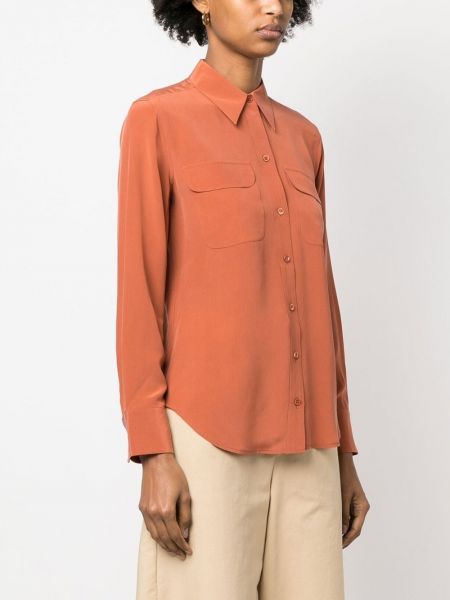 Camicia di seta Equipment arancione