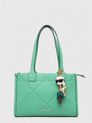 Geantă shopper Karl Lagerfeld verde