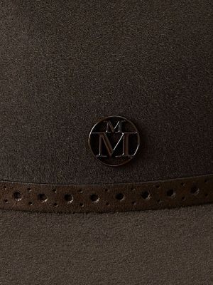 Filz mütze Maison Michel braun