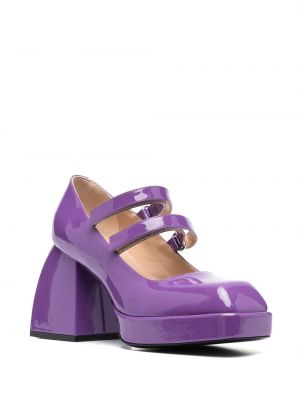Dabīgās ādas sandales Nodaleto violets
